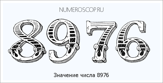 Расшифровка значения числа 8976 по цифрам в нумерологии