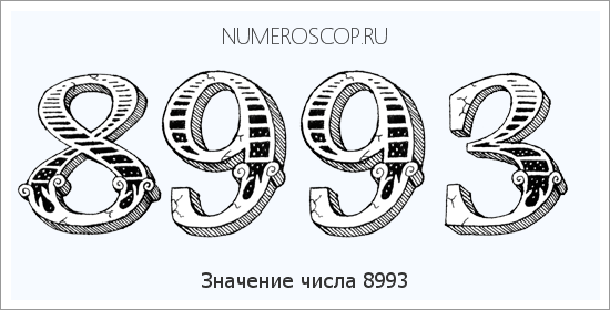 Расшифровка значения числа 8993 по цифрам в нумерологии