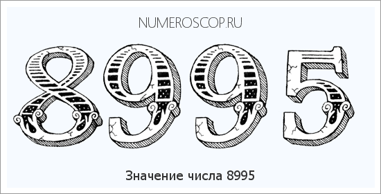 Расшифровка значения числа 8995 по цифрам в нумерологии