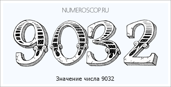 Расшифровка значения числа 9032 по цифрам в нумерологии