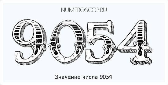 Расшифровка значения числа 9054 по цифрам в нумерологии