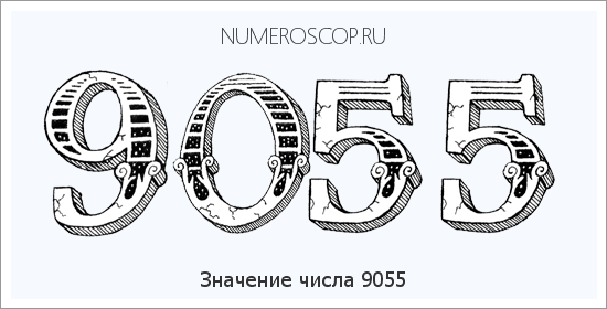 Расшифровка значения числа 9055 по цифрам в нумерологии