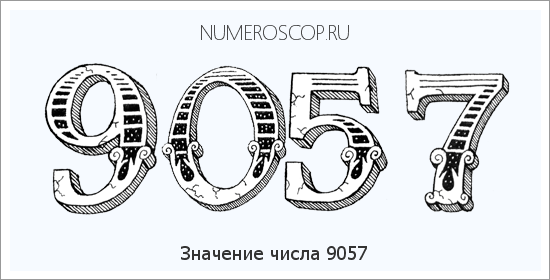 Расшифровка значения числа 9057 по цифрам в нумерологии