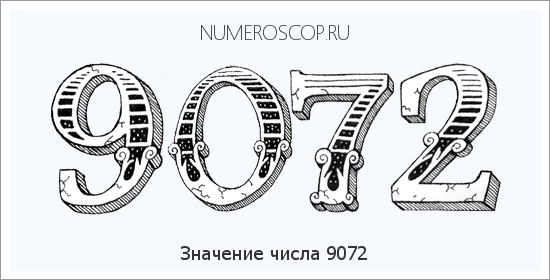 Расшифровка значения числа 9072 по цифрам в нумерологии