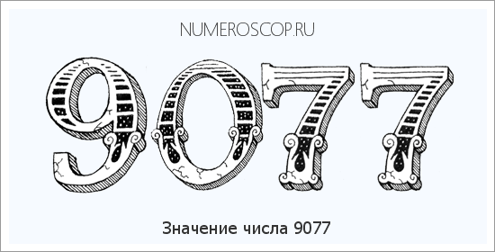 Расшифровка значения числа 9077 по цифрам в нумерологии