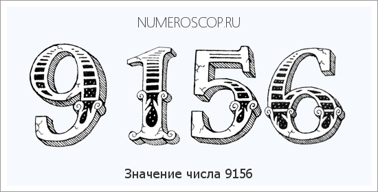 Расшифровка значения числа 9156 по цифрам в нумерологии
