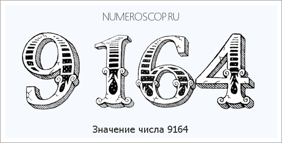 Расшифровка значения числа 9164 по цифрам в нумерологии