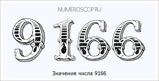 Расшифровка значения числа 9166 по цифрам в нумерологии