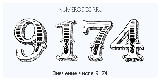 Расшифровка значения числа 9174 по цифрам в нумерологии