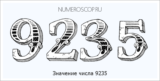Расшифровка значения числа 9235 по цифрам в нумерологии