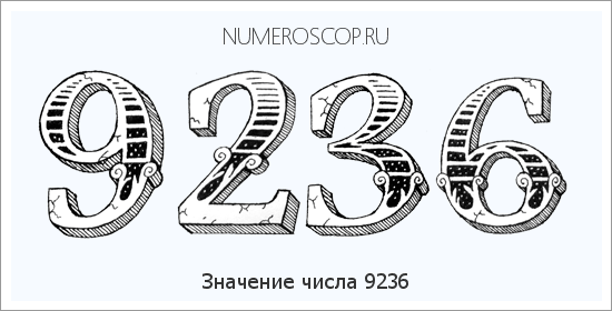 Расшифровка значения числа 9236 по цифрам в нумерологии