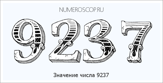 Расшифровка значения числа 9237 по цифрам в нумерологии