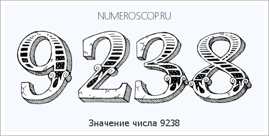 Расшифровка значения числа 9238 по цифрам в нумерологии