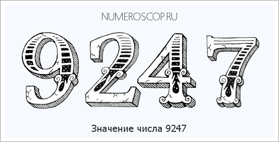 Расшифровка значения числа 9247 по цифрам в нумерологии