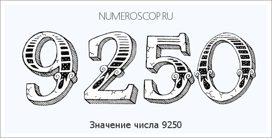 Расшифровка значения числа 9250 по цифрам в нумерологии