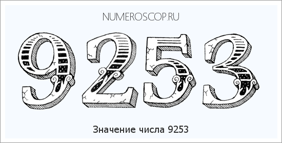 Расшифровка значения числа 9253 по цифрам в нумерологии