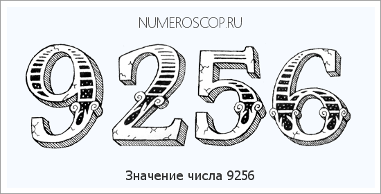 Расшифровка значения числа 9256 по цифрам в нумерологии
