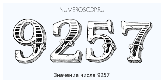 Расшифровка значения числа 9257 по цифрам в нумерологии