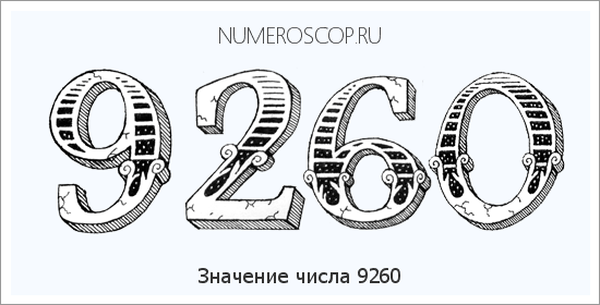 Расшифровка значения числа 9260 по цифрам в нумерологии