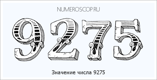 Расшифровка значения числа 9275 по цифрам в нумерологии