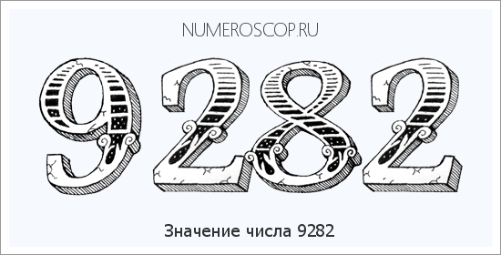 Расшифровка значения числа 9282 по цифрам в нумерологии