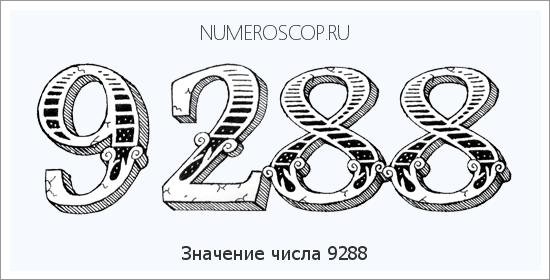 Расшифровка значения числа 9288 по цифрам в нумерологии