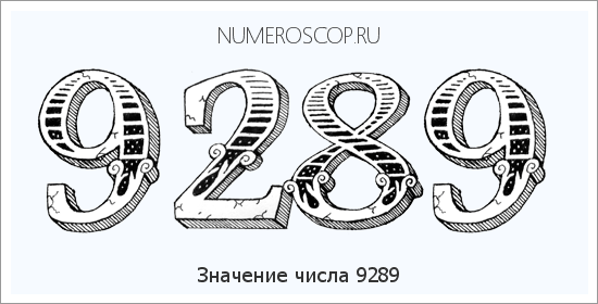 Расшифровка значения числа 9289 по цифрам в нумерологии