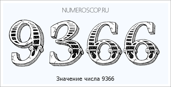 Расшифровка значения числа 9366 по цифрам в нумерологии