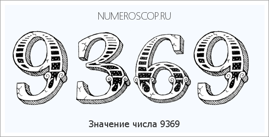 Расшифровка значения числа 9369 по цифрам в нумерологии
