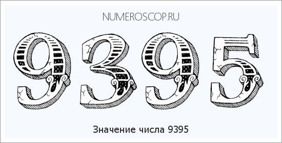 Расшифровка значения числа 9395 по цифрам в нумерологии