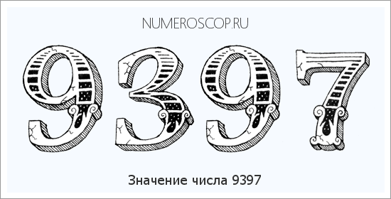 Расшифровка значения числа 9397 по цифрам в нумерологии