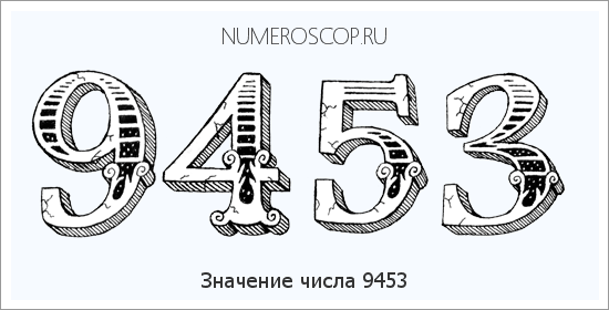Расшифровка значения числа 9453 по цифрам в нумерологии