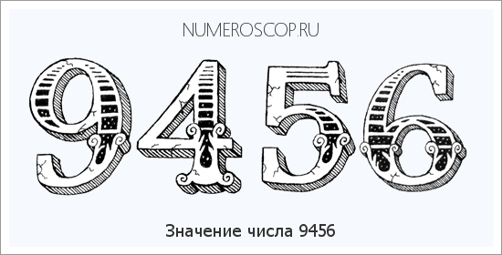 Расшифровка значения числа 9456 по цифрам в нумерологии