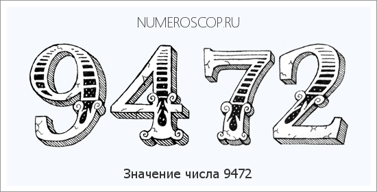 Расшифровка значения числа 9472 по цифрам в нумерологии
