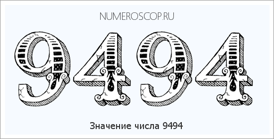 Расшифровка значения числа 9494 по цифрам в нумерологии
