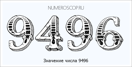 Расшифровка значения числа 9496 по цифрам в нумерологии
