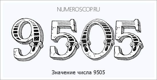 Расшифровка значения числа 9505 по цифрам в нумерологии