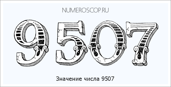 Расшифровка значения числа 9507 по цифрам в нумерологии