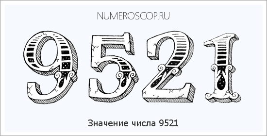 Расшифровка значения числа 9521 по цифрам в нумерологии