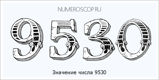 Расшифровка значения числа 9530 по цифрам в нумерологии