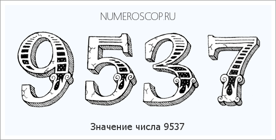 Расшифровка значения числа 9537 по цифрам в нумерологии