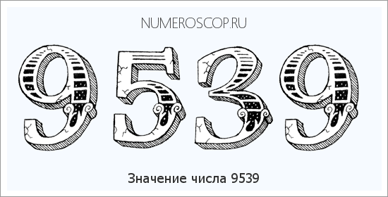 Расшифровка значения числа 9539 по цифрам в нумерологии