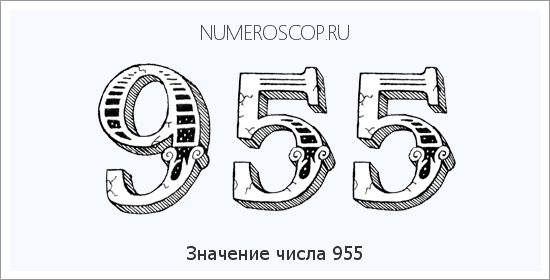 Расшифровка значения числа 955 по цифрам в нумерологии