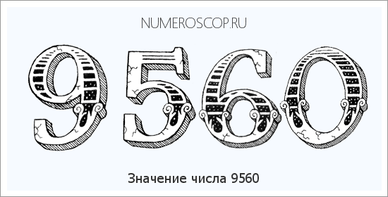 Расшифровка значения числа 9560 по цифрам в нумерологии