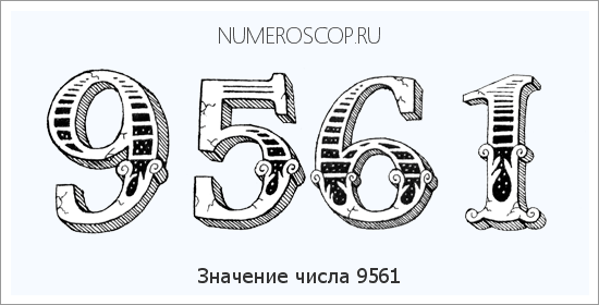 Расшифровка значения числа 9561 по цифрам в нумерологии