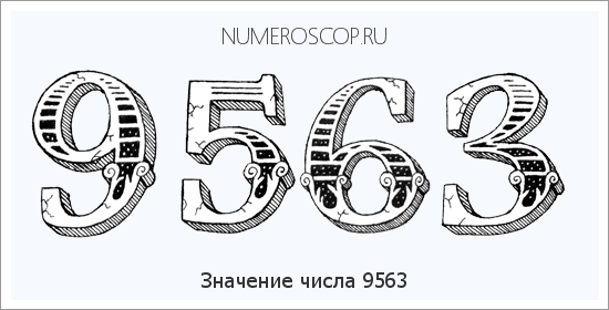 Расшифровка значения числа 9563 по цифрам в нумерологии