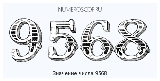 Расшифровка значения числа 9568 по цифрам в нумерологии