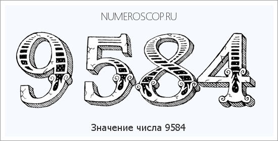 Расшифровка значения числа 9584 по цифрам в нумерологии