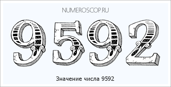 Расшифровка значения числа 9592 по цифрам в нумерологии