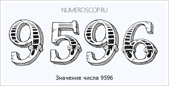 Расшифровка значения числа 9596 по цифрам в нумерологии
